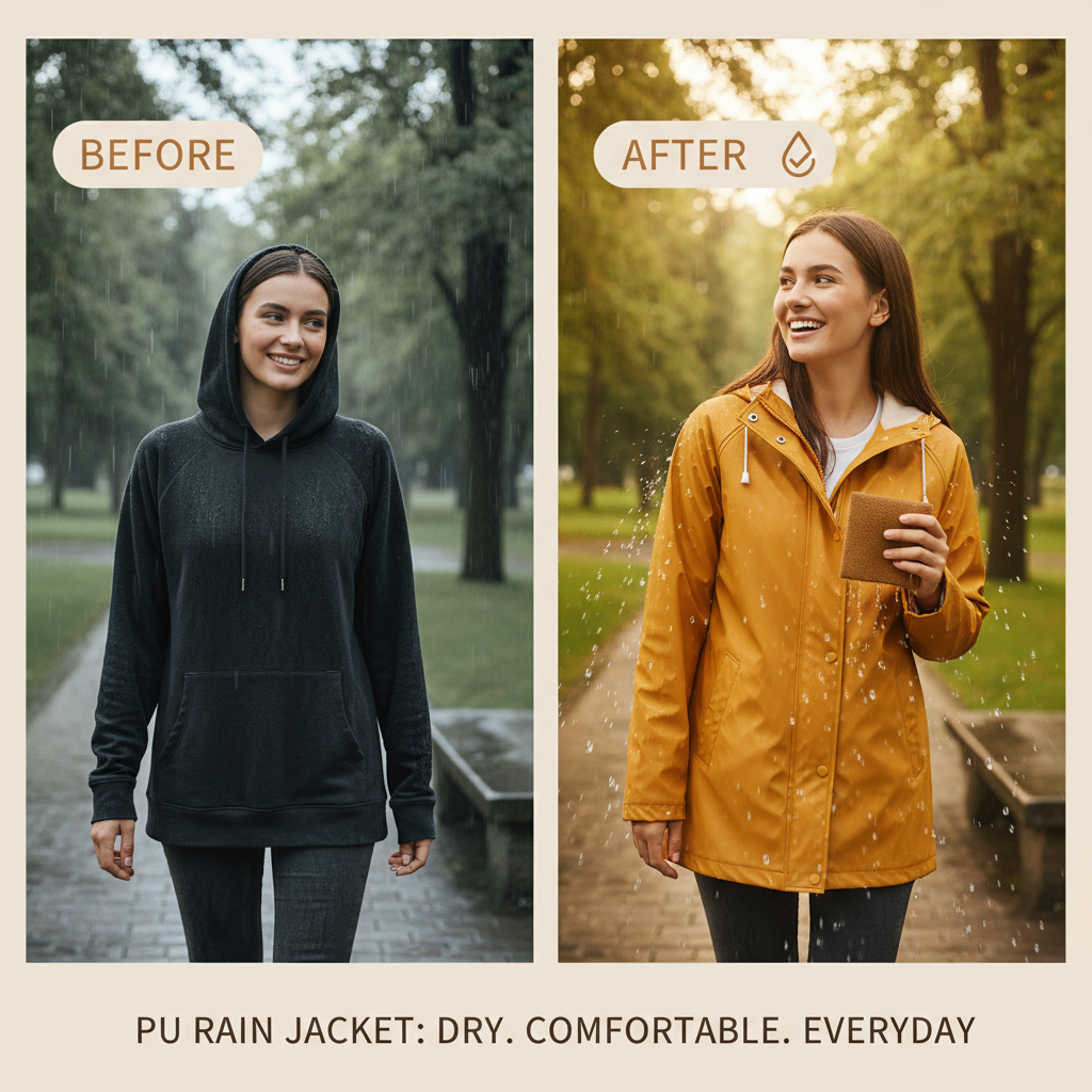 PU rain jacket