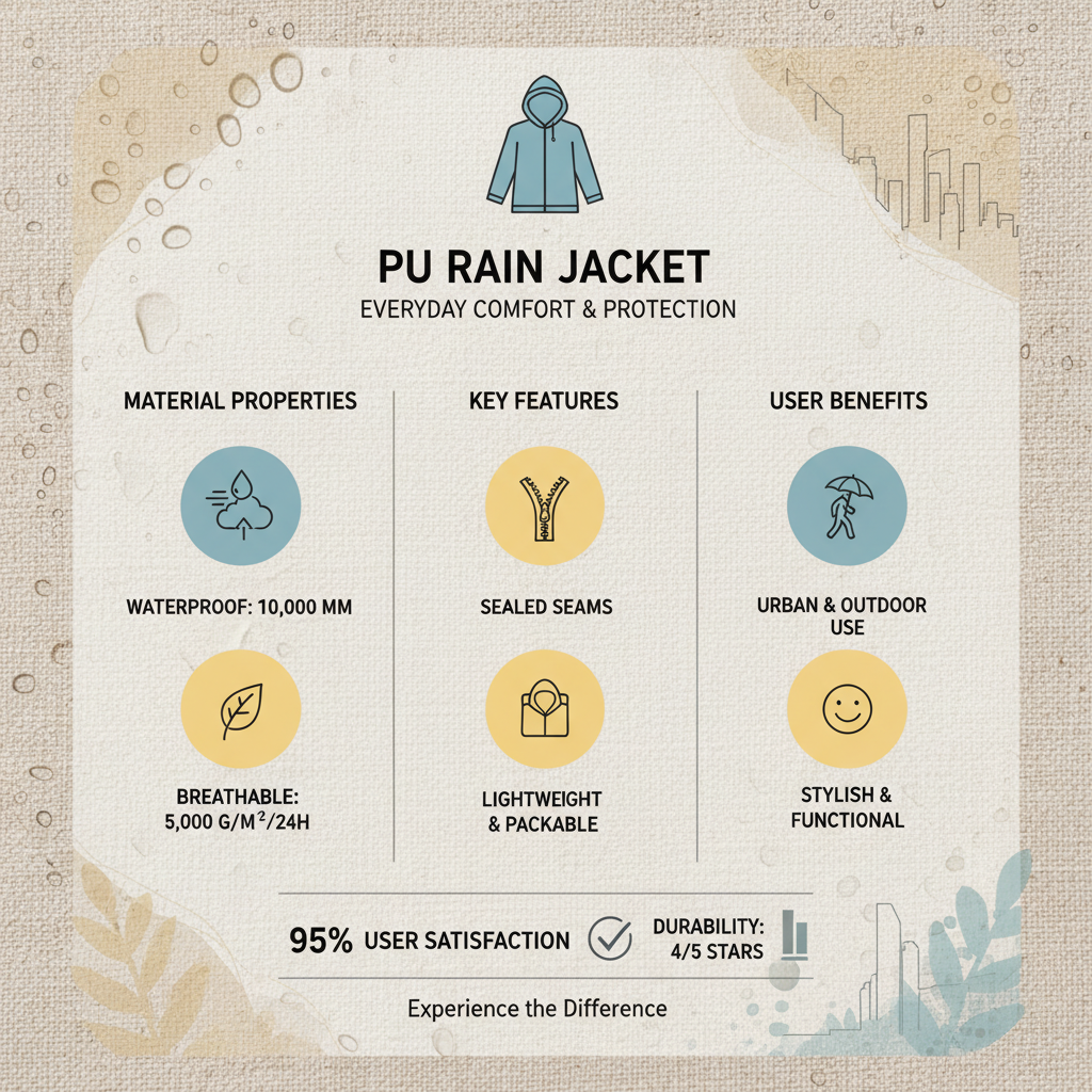 PU rain jacket