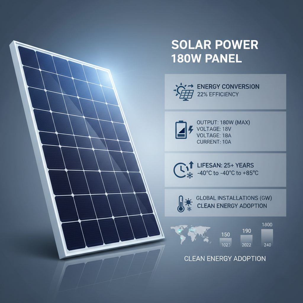 180w solar panel