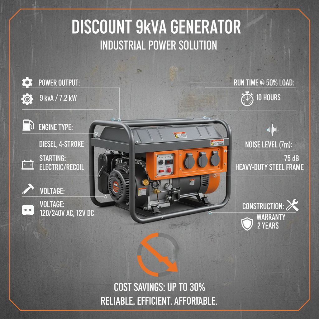 Discount 9kva generator