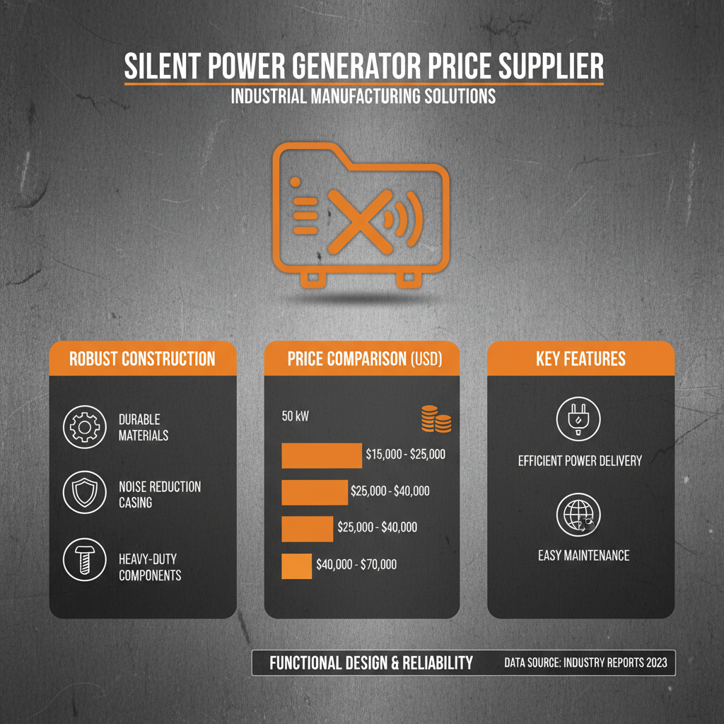 silent power generator price Supplier