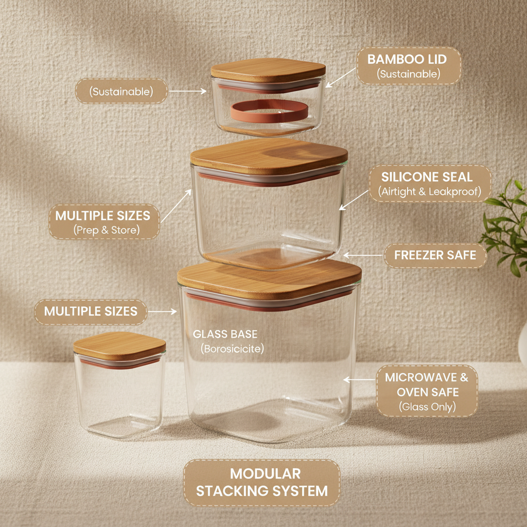 tall glass food storage containers