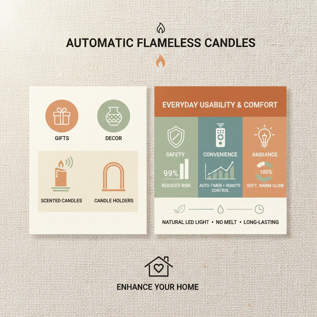 Enhance Your Ambiance with Safe and Realistic Automatic Flameless Candles