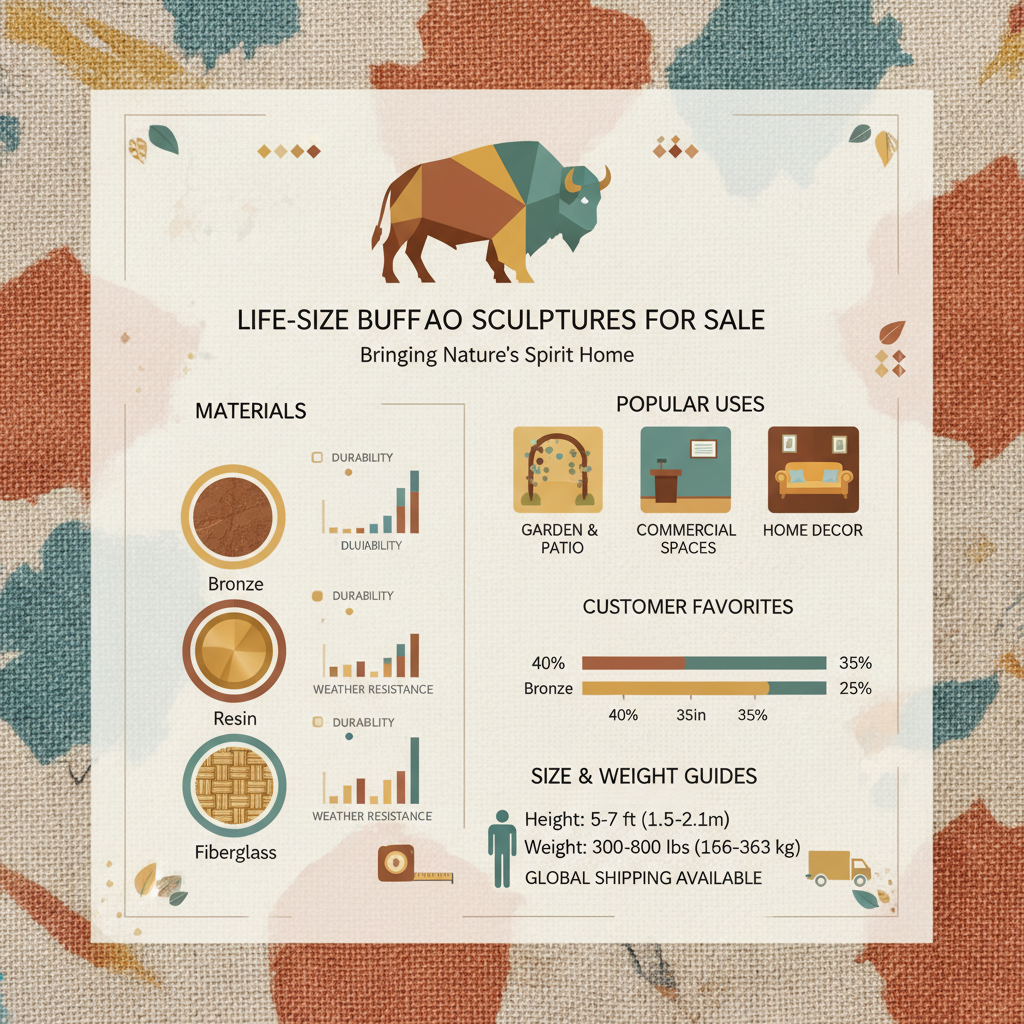 Find Stunning Life Size Buffalo Statues for Sale and Enhance Your Space