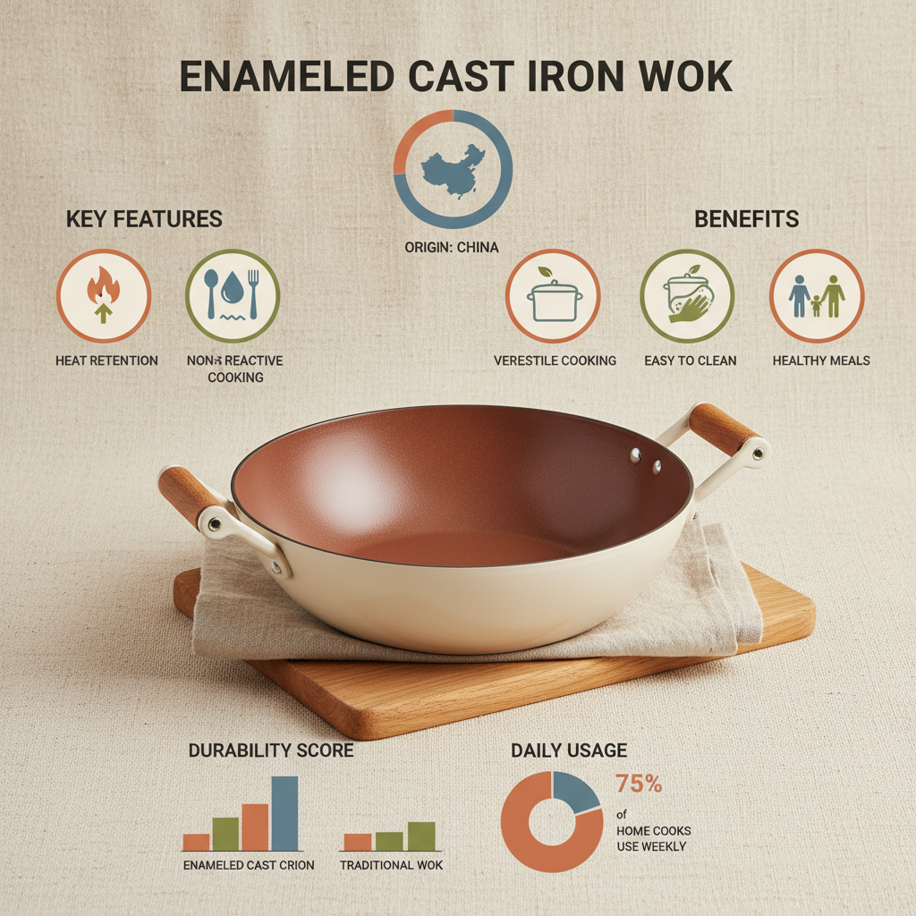 Discover the Superior Quality of China Enameled Cast Iron Wok Cookware