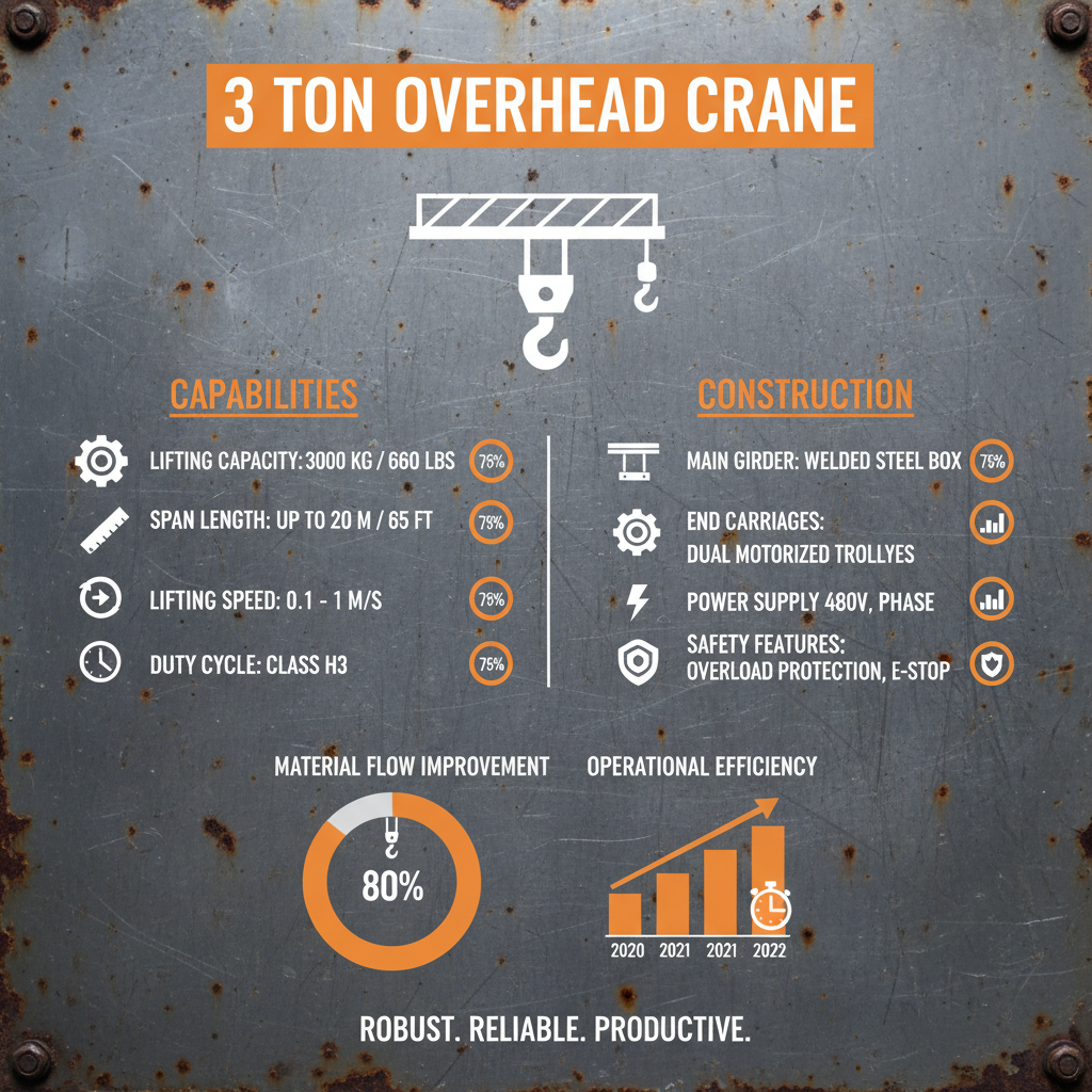 Comprehensive Guide to 3 Ton Overhead Crane Systems and Applications