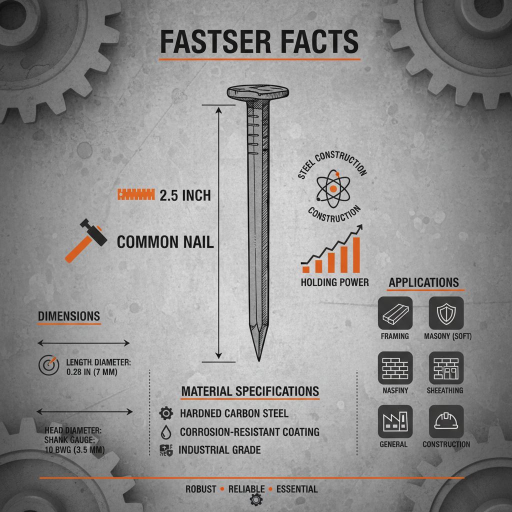 Understanding the Versatility of the 2.5 Inch Common Nail for Construction