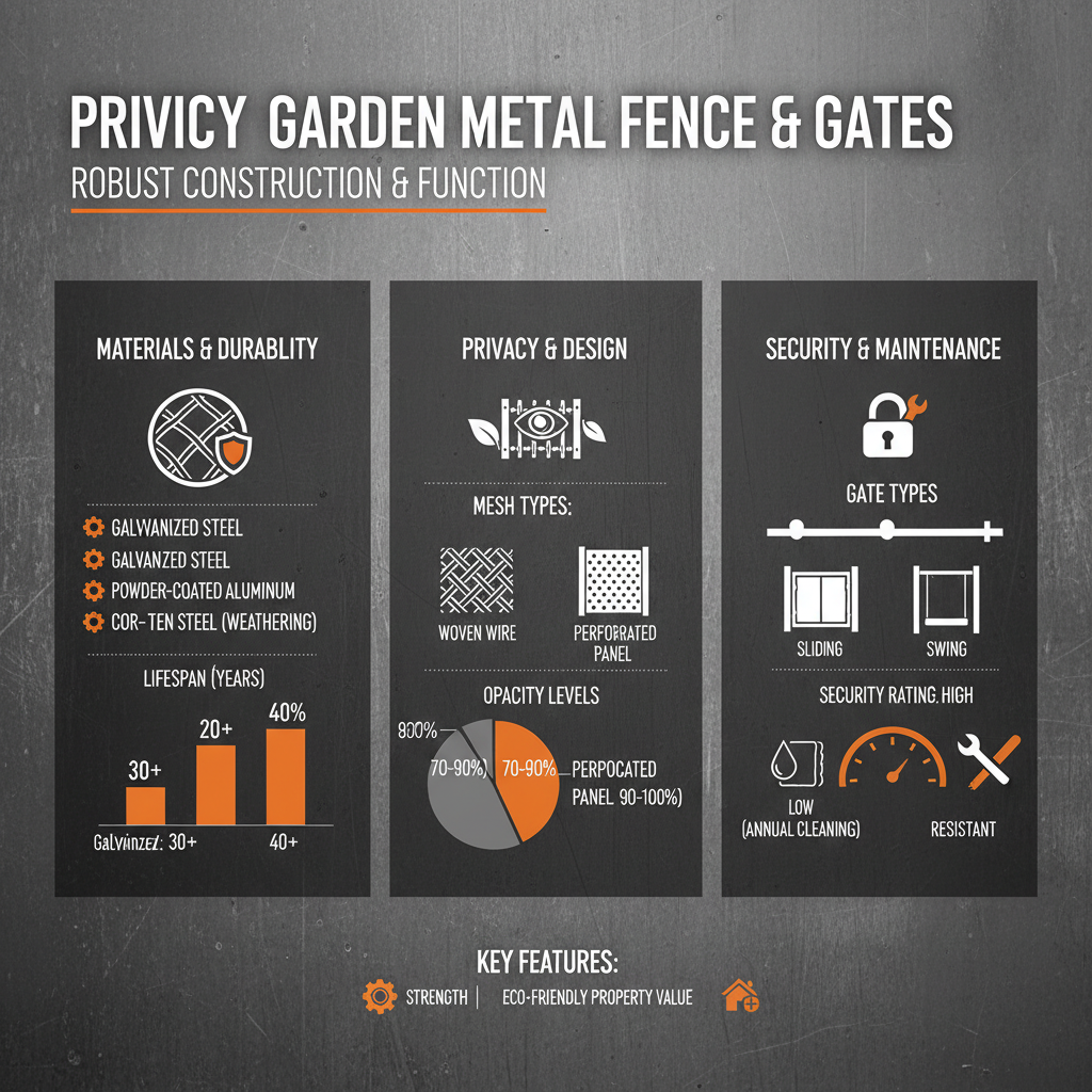 Enhance Your Outdoor Privacy with the Best Metal Garden Fence and Gates