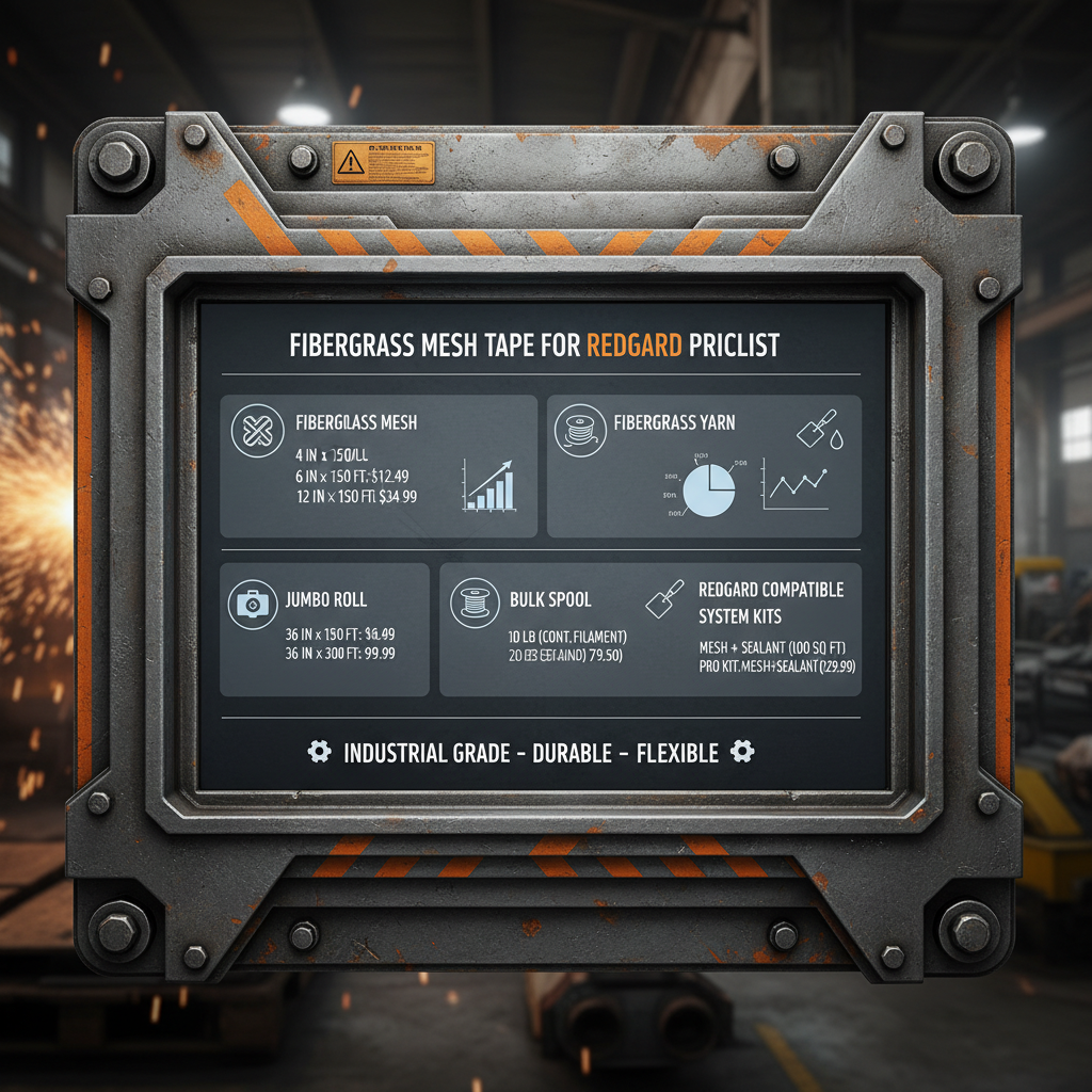 Fiberglass Mesh Tape for Redgard Pricelist A Comprehensive Guide to Waterproofing