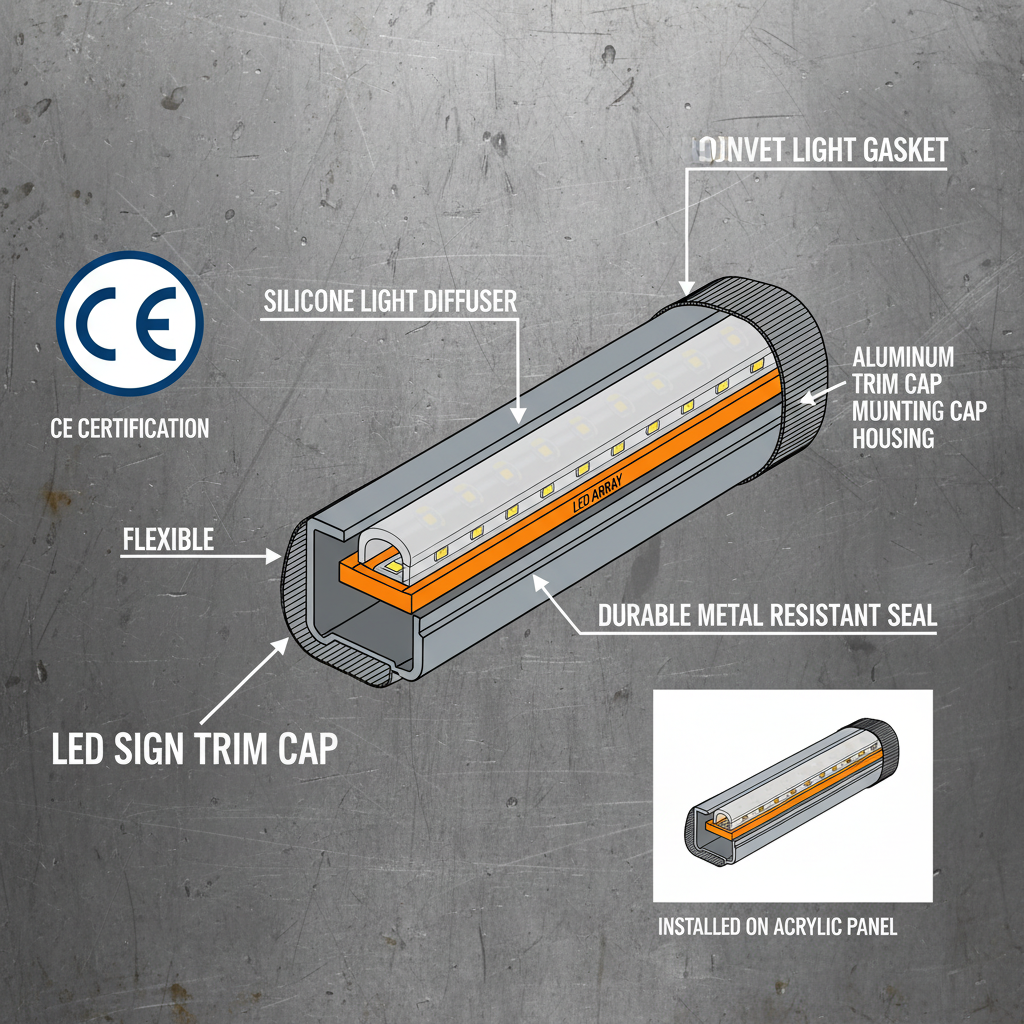 CE Certification LED Signs and Trim Cap Solutions for Enhanced Safety