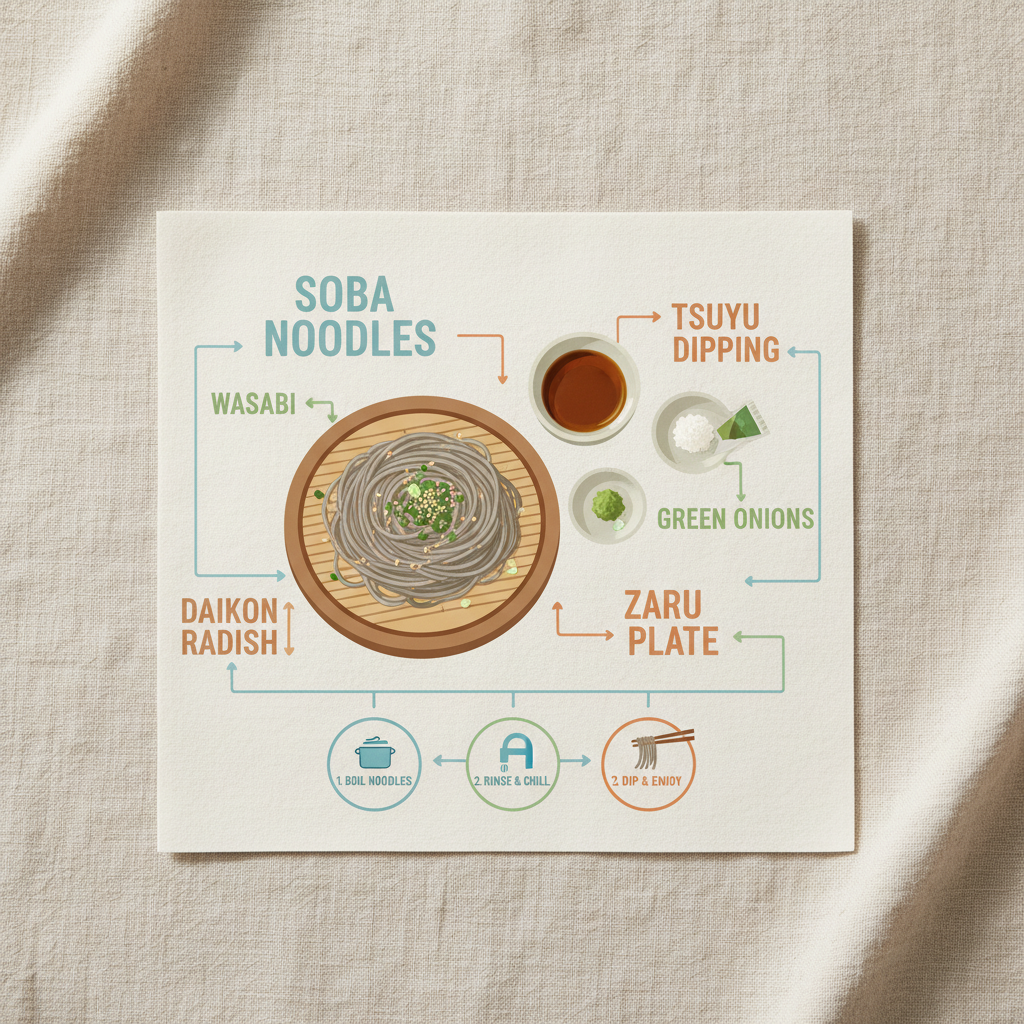 Discover the Refreshing Taste of Japanese Cold Buckwheat Noodles and Zaru Soba