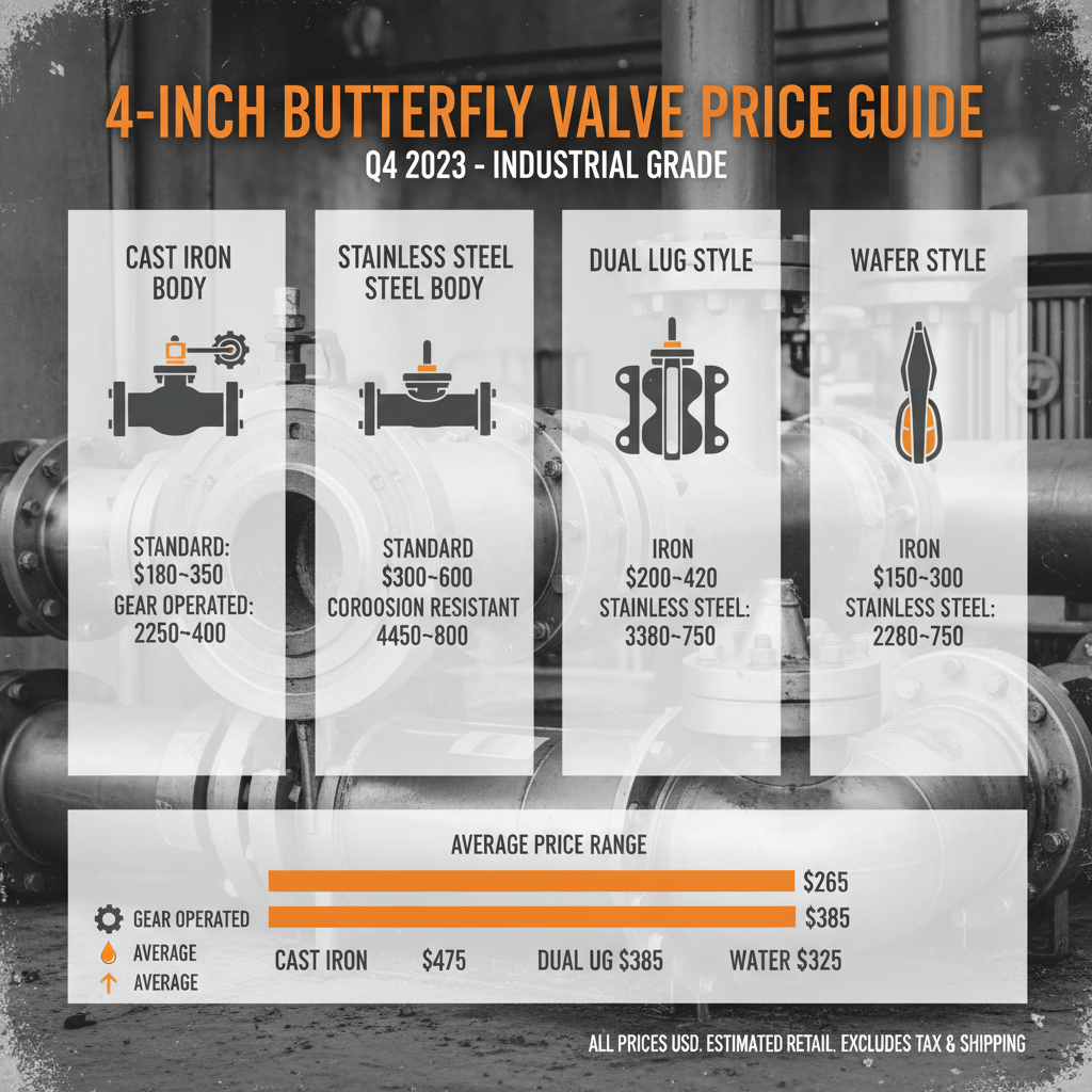 Comprehensive Guide to 4 Butterfly Valve Price Factors and Ranges in 2024