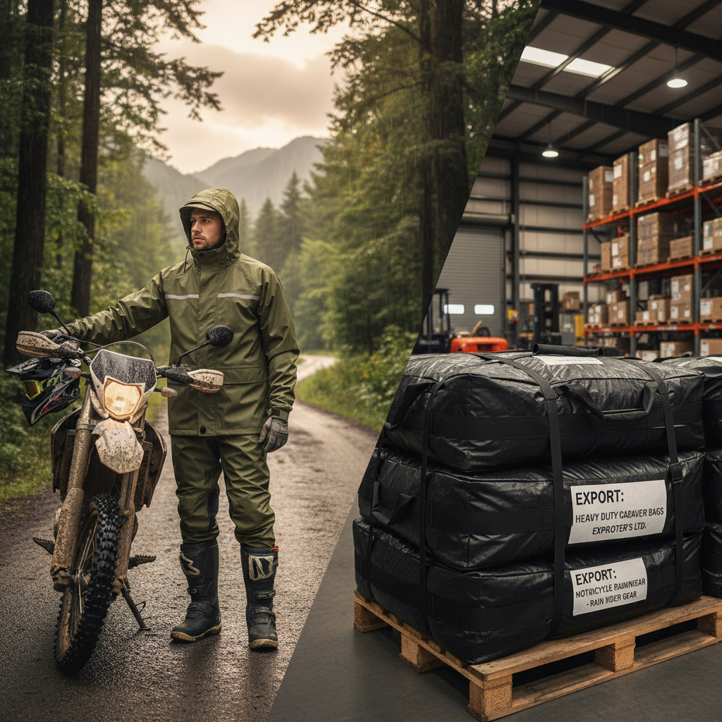 Comprehensive Guide to Motorcycle Rainwear Heavy Duty and Cadvaer Bag Exporters
