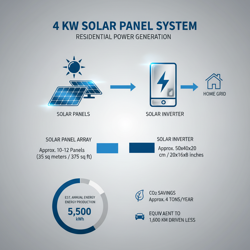 Understanding the Size and Dimensions of a 4kW Solar Panel System for Your Home