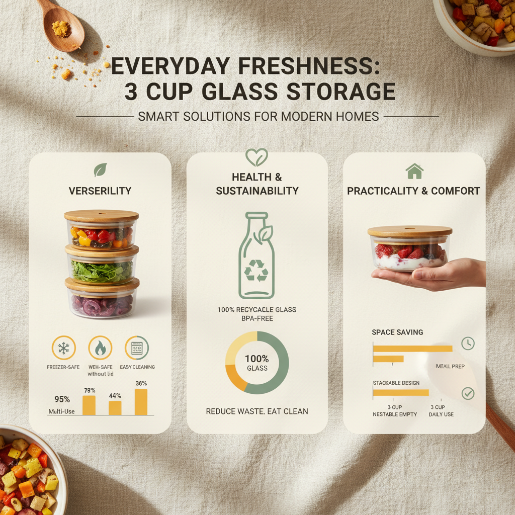 Discover the Benefits of Durable 3 Cup Glass Food Storage Containers