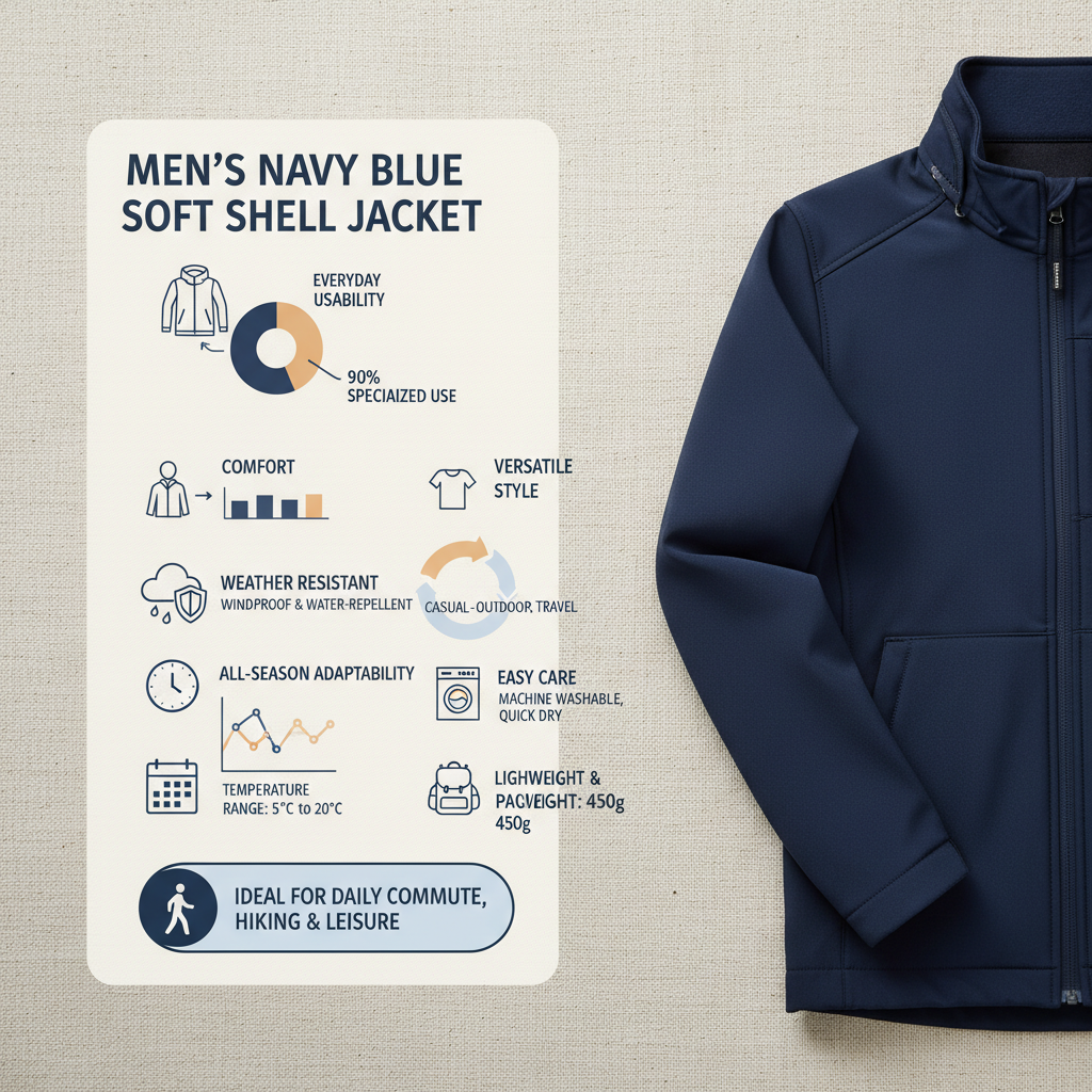 Discover the Versatility of Mens Navy Blue Soft Shell Jackets for All Seasons