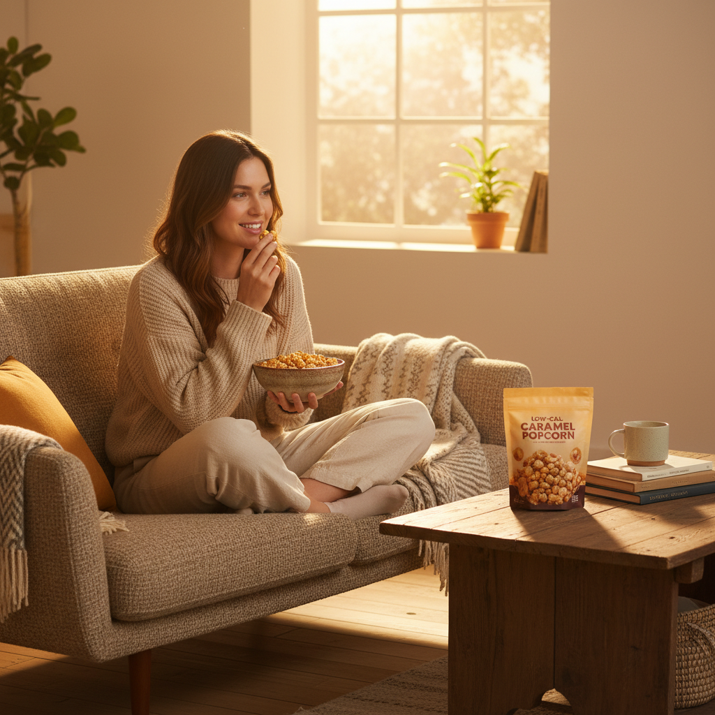 Indulge in Guilt Free Low Cal Caramel Popcorn A Healthier Treat