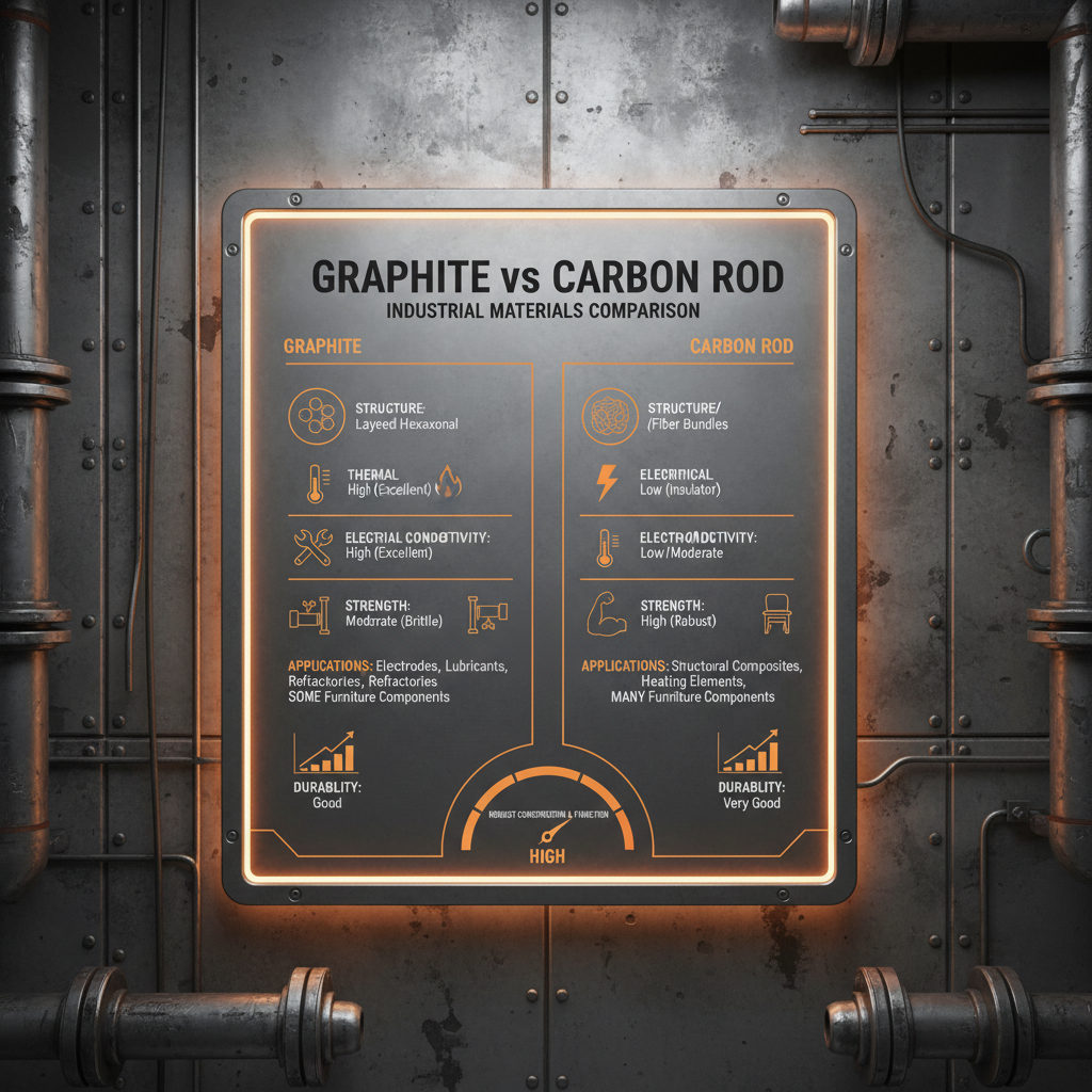 Comprehensive Analysis of Graphite vs Carbon Rod for Industrial Applications