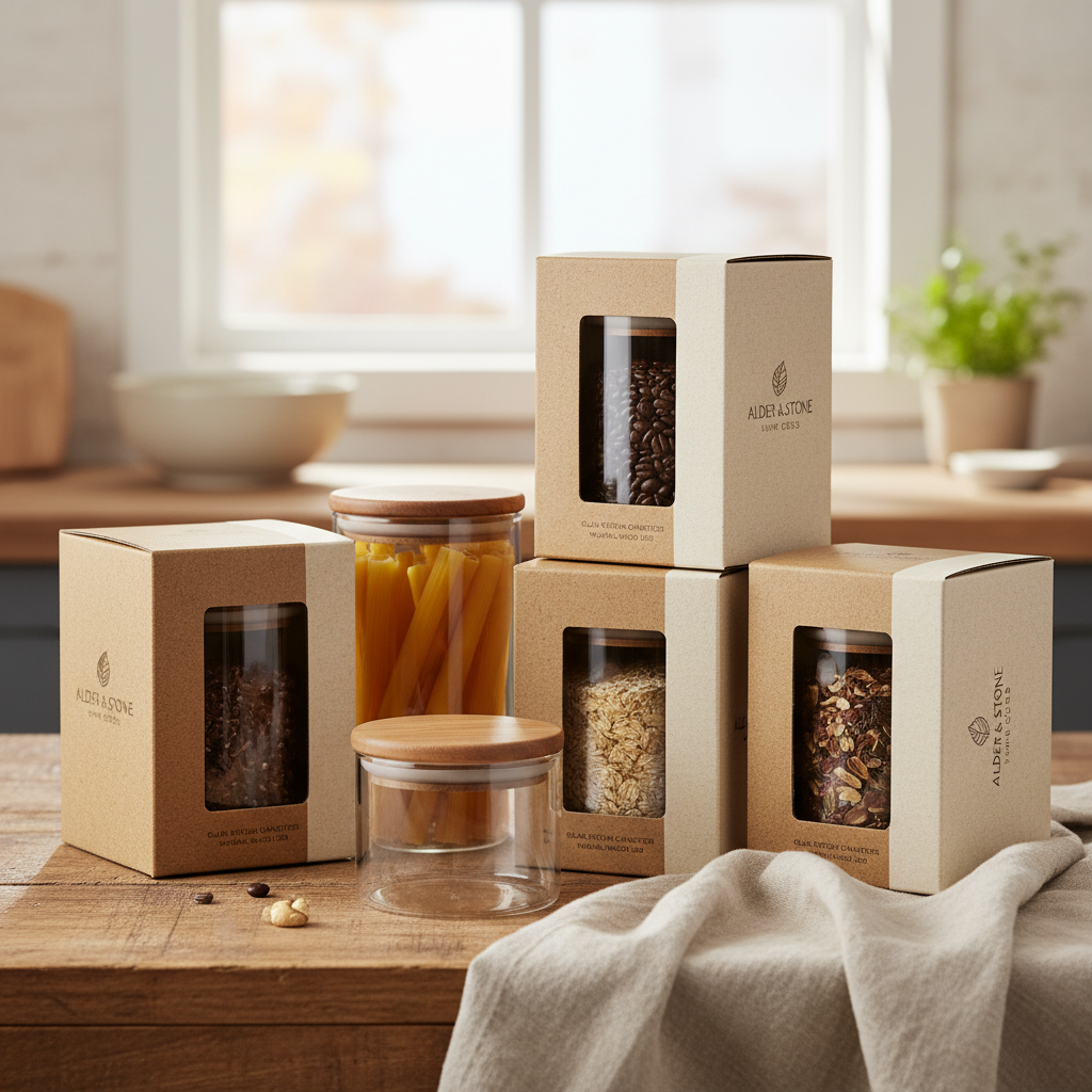 Enhance Your Kitchen with Stylish Glass Kitchen Canisters with Wooden Lids