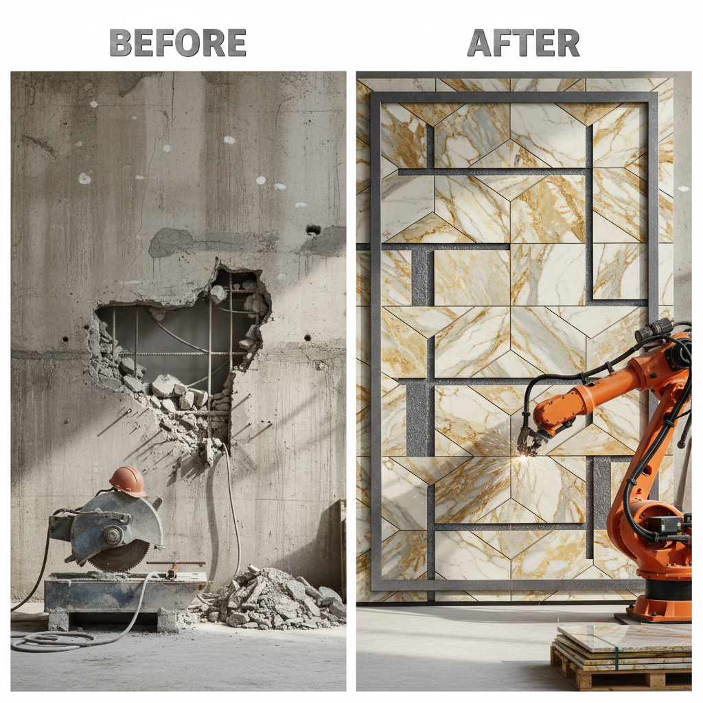 Elevate Your Space with Exquisite Golden Valley Marble Panel Mosaic Designs