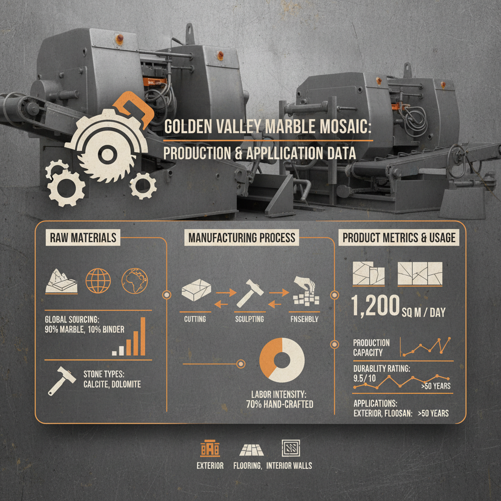 Elevate Your Space with Exquisite Golden Valley Marble Panel Mosaic Designs