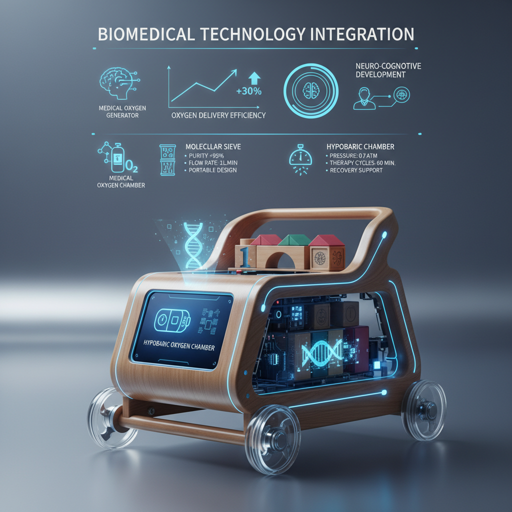 wooden walker with blocks