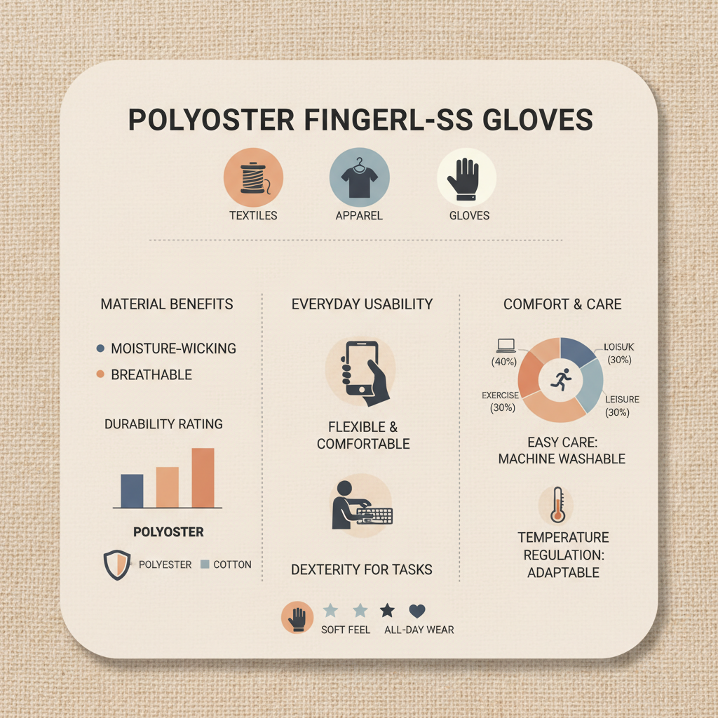 polyester fingerless gloves