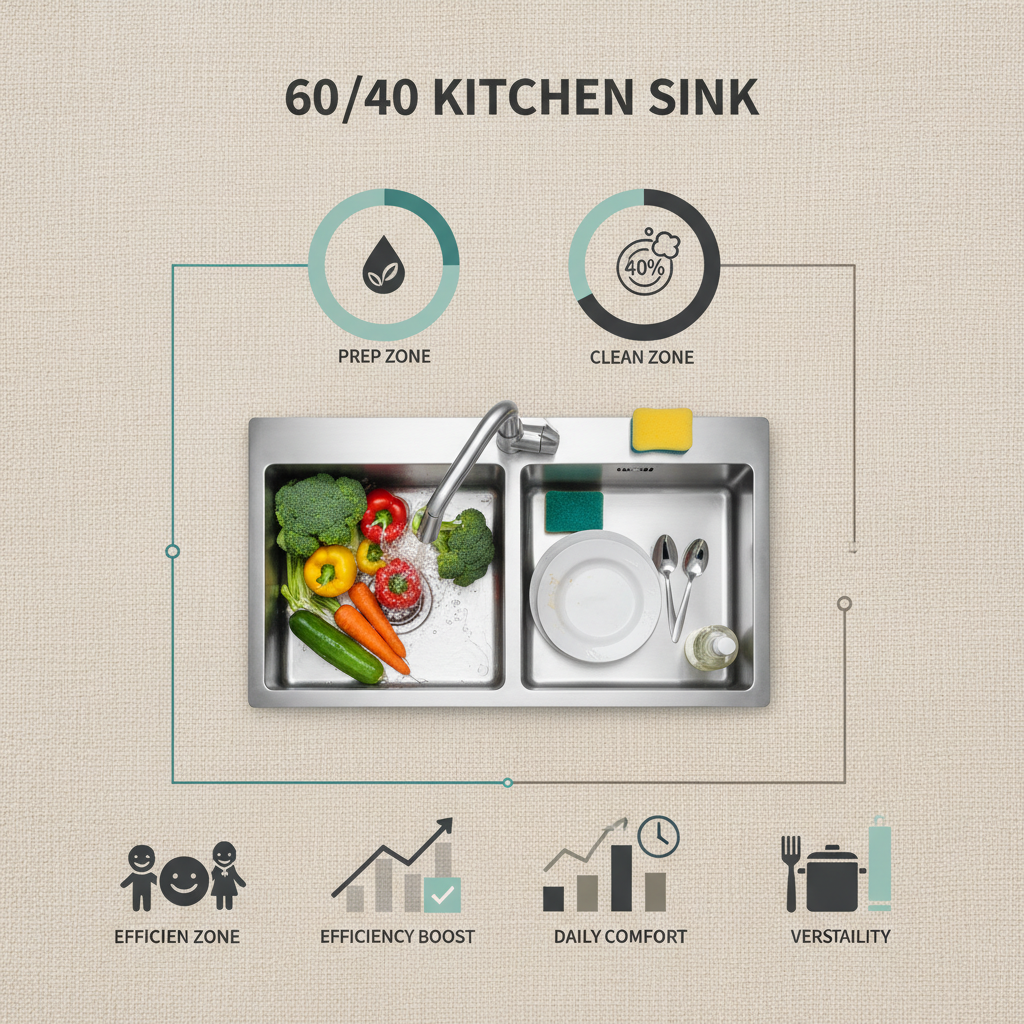 60 40 kitchen sink