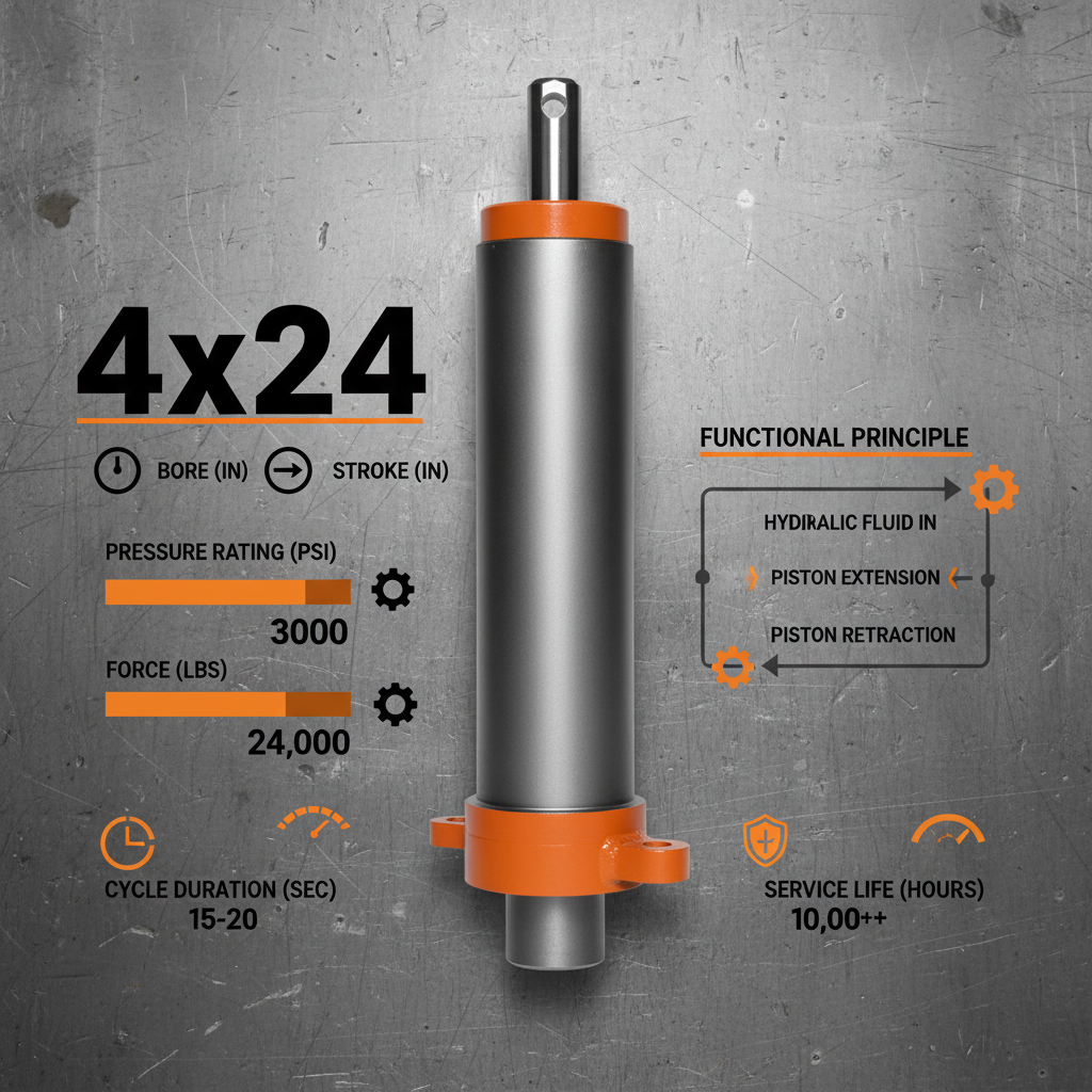 4x24 hydraulic cylinder