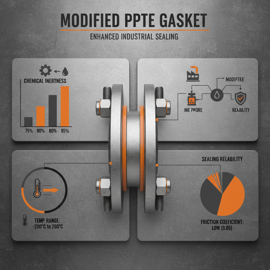 Modified PTFE gasket