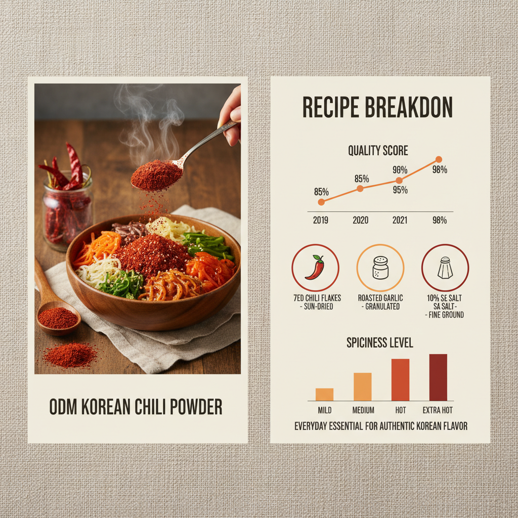 odm korean chili powder recipe