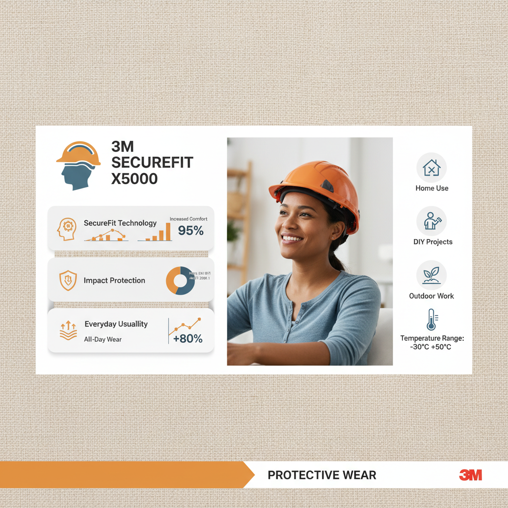 3m Securefit Safety Helmet X5000 Modern Construction Head Protection