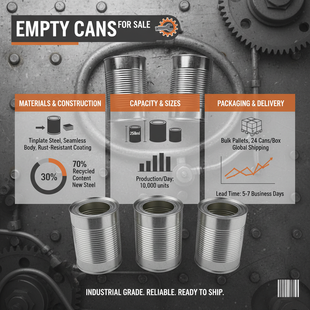 Sourcing Reliable Empty Cans for Sale for Industrial and Commercial Needs