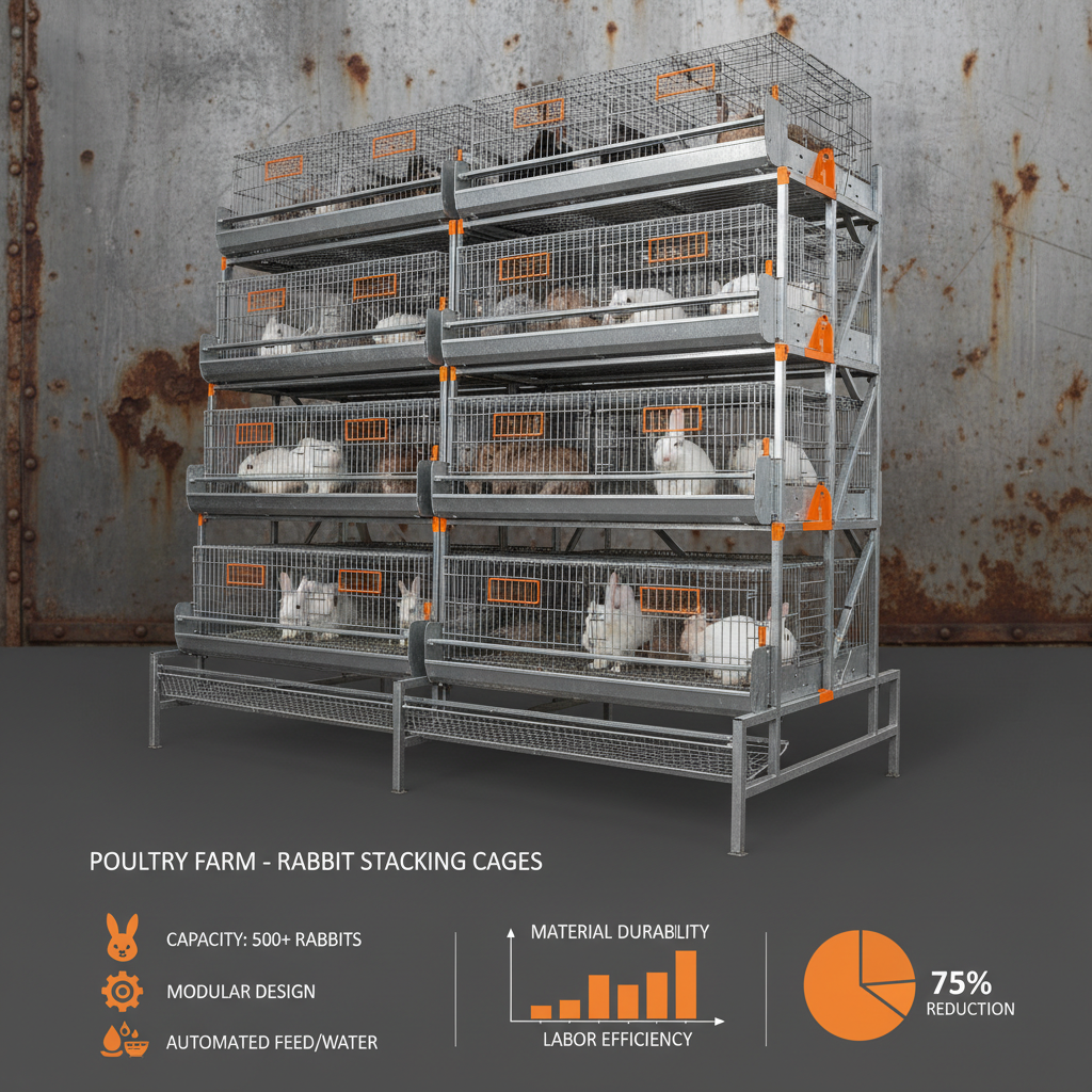 Optimizing Rabbit Husbandry with Efficient Rabbit Stacking Cages