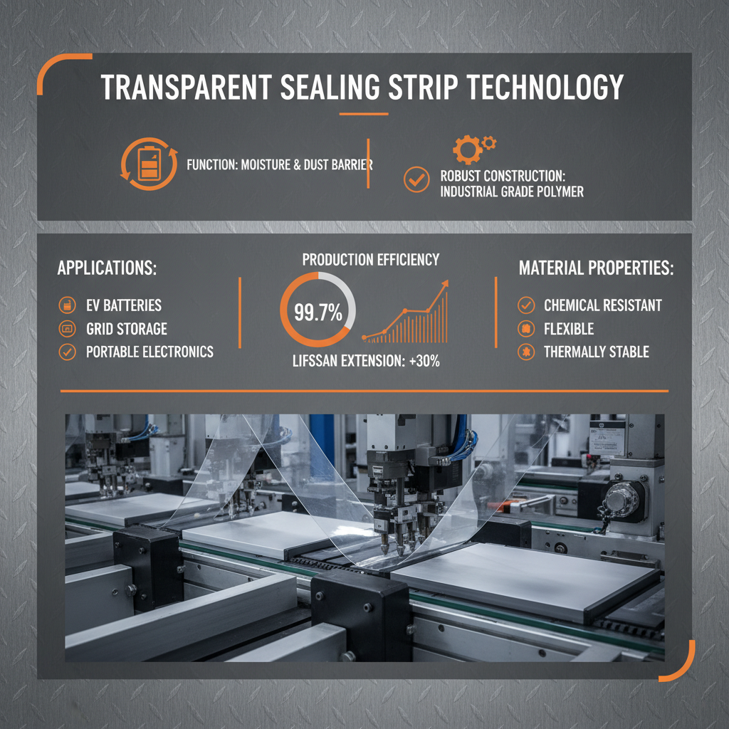 The Importance of Transparent Sealing Strip in Modern Construction and Beyond