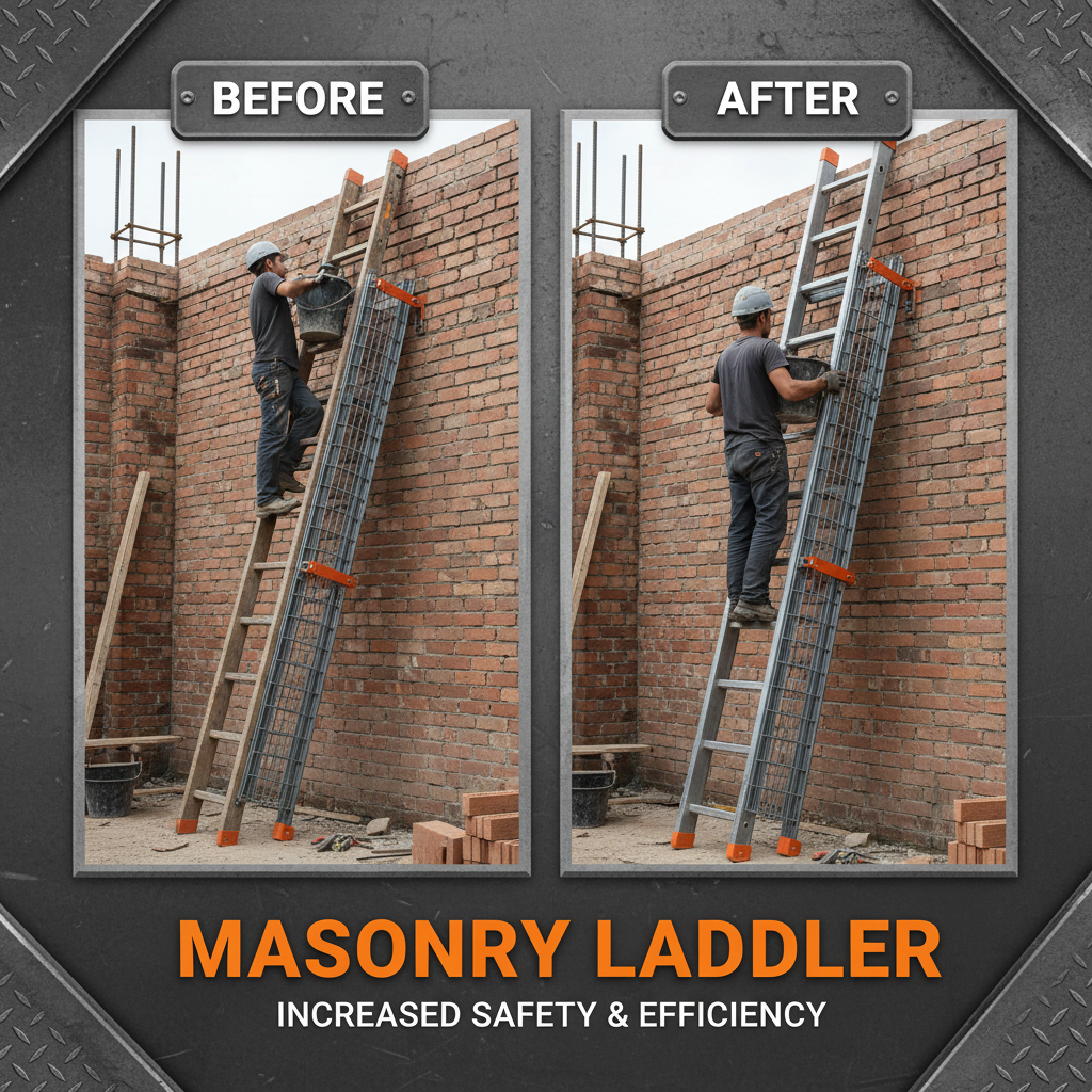 Elevating Construction Safety and Efficiency with a Robust masonry ladder