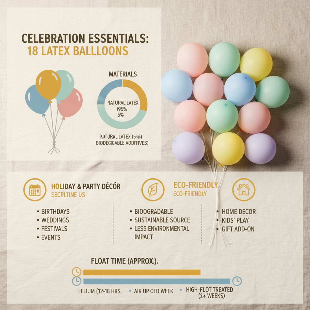 The Versatility and Benefits of Utilizing 18 Balloons Latex Structures