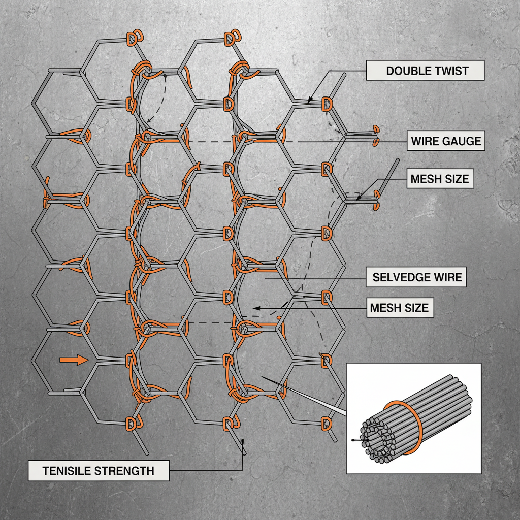 Reliable Hex Wire Netting for Construction Erosion Control and Animal Exclusion