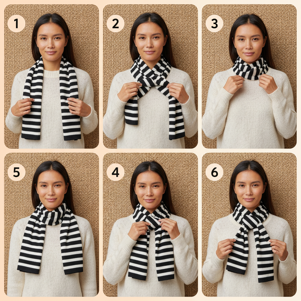 The Versatile Role of a Black and White Striped Scarf in Workplace Safety