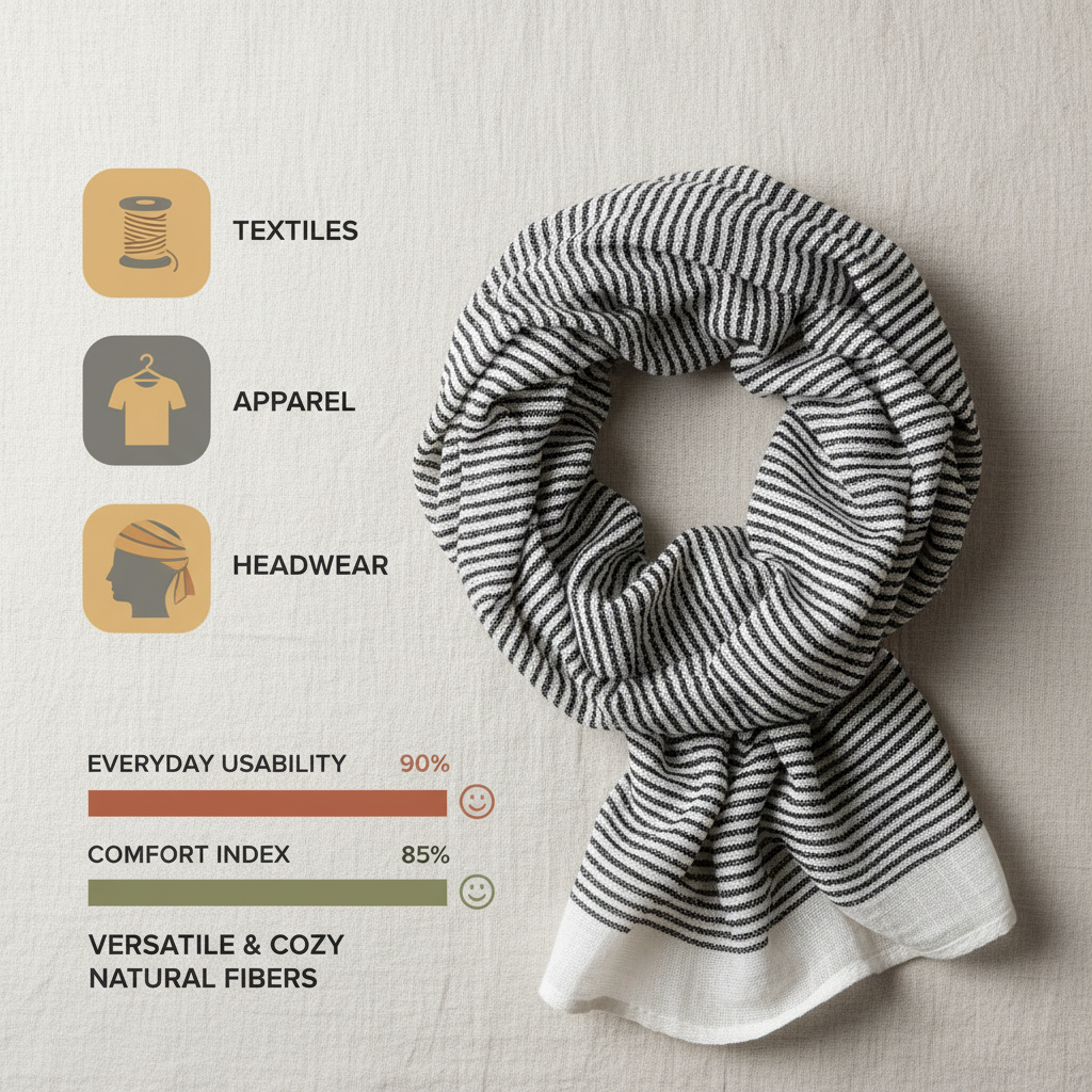 The Versatile Role of a Black and White Striped Scarf in Workplace Safety