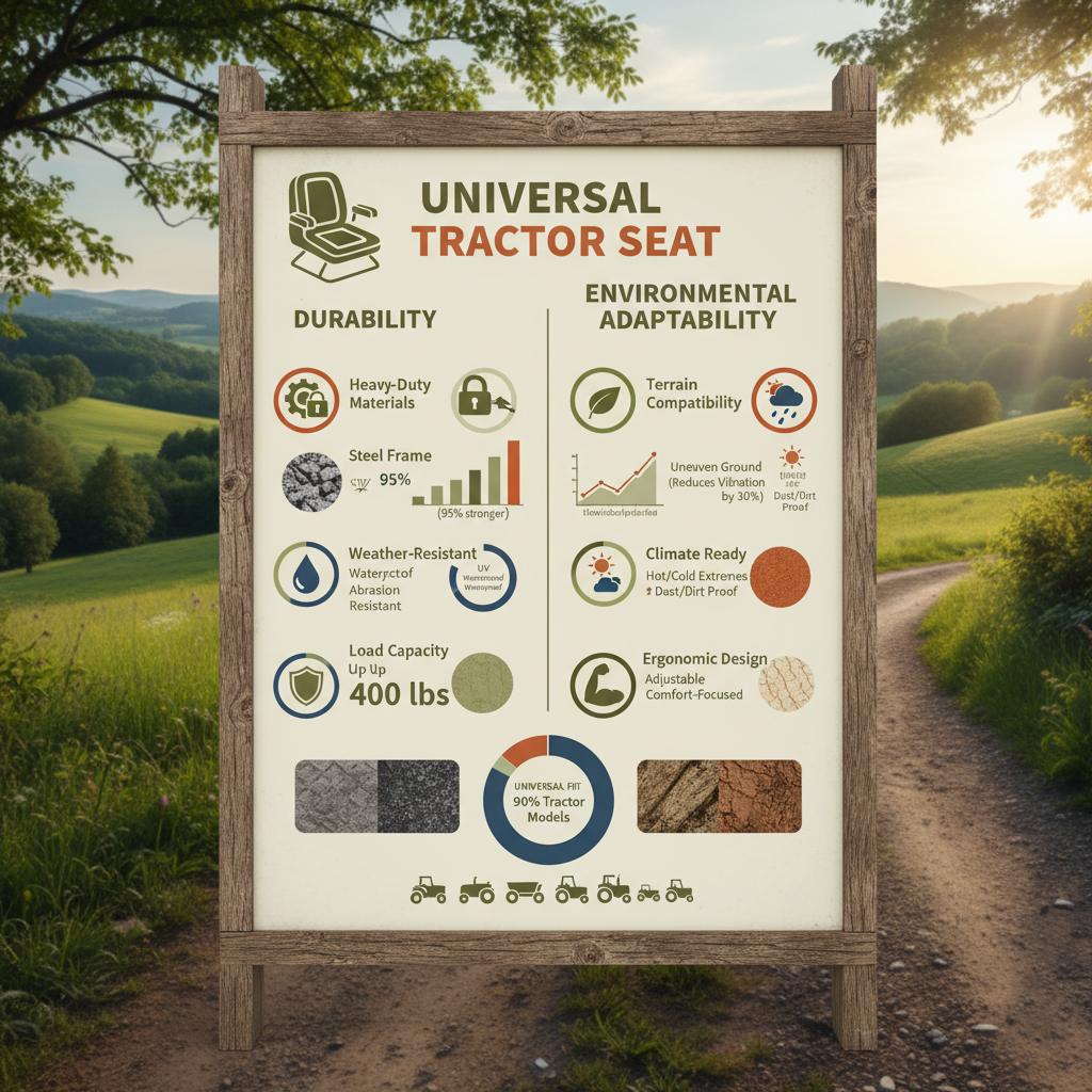 The Vital Role of a Universal Tractor Seat for Operator Comfort and Productivity