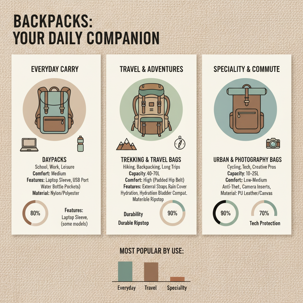 different types of backpacks