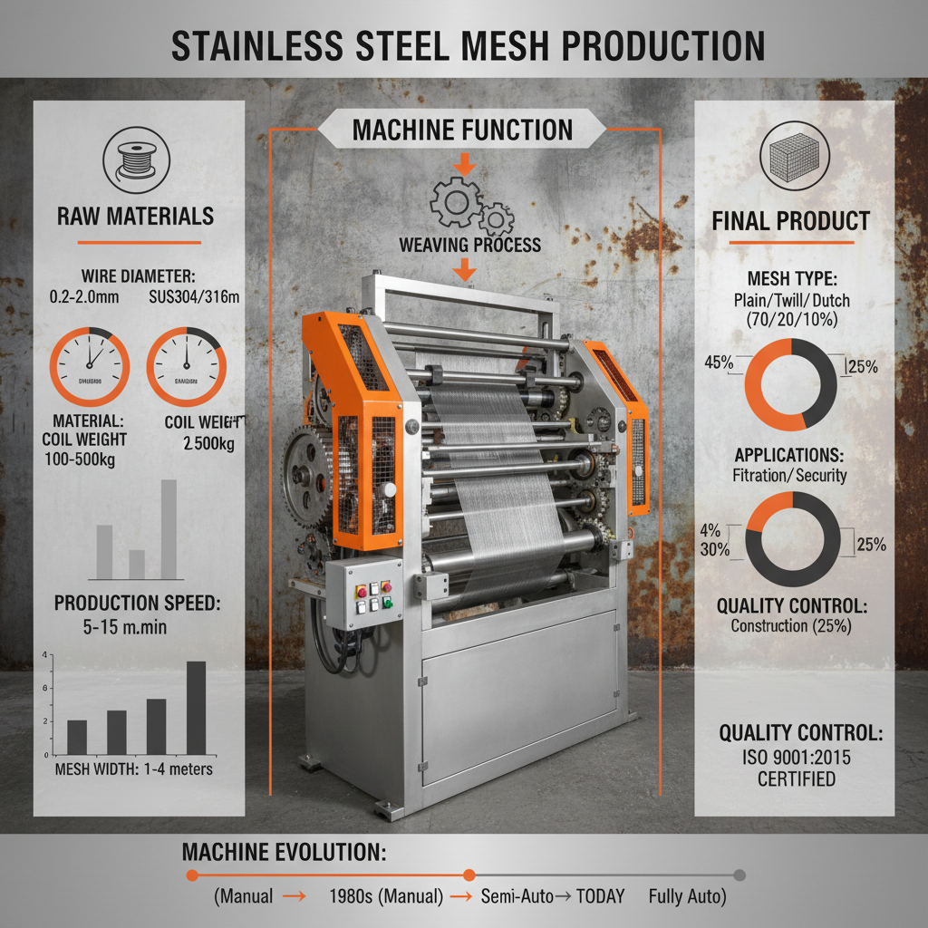 stainless steel wire mesh making machine