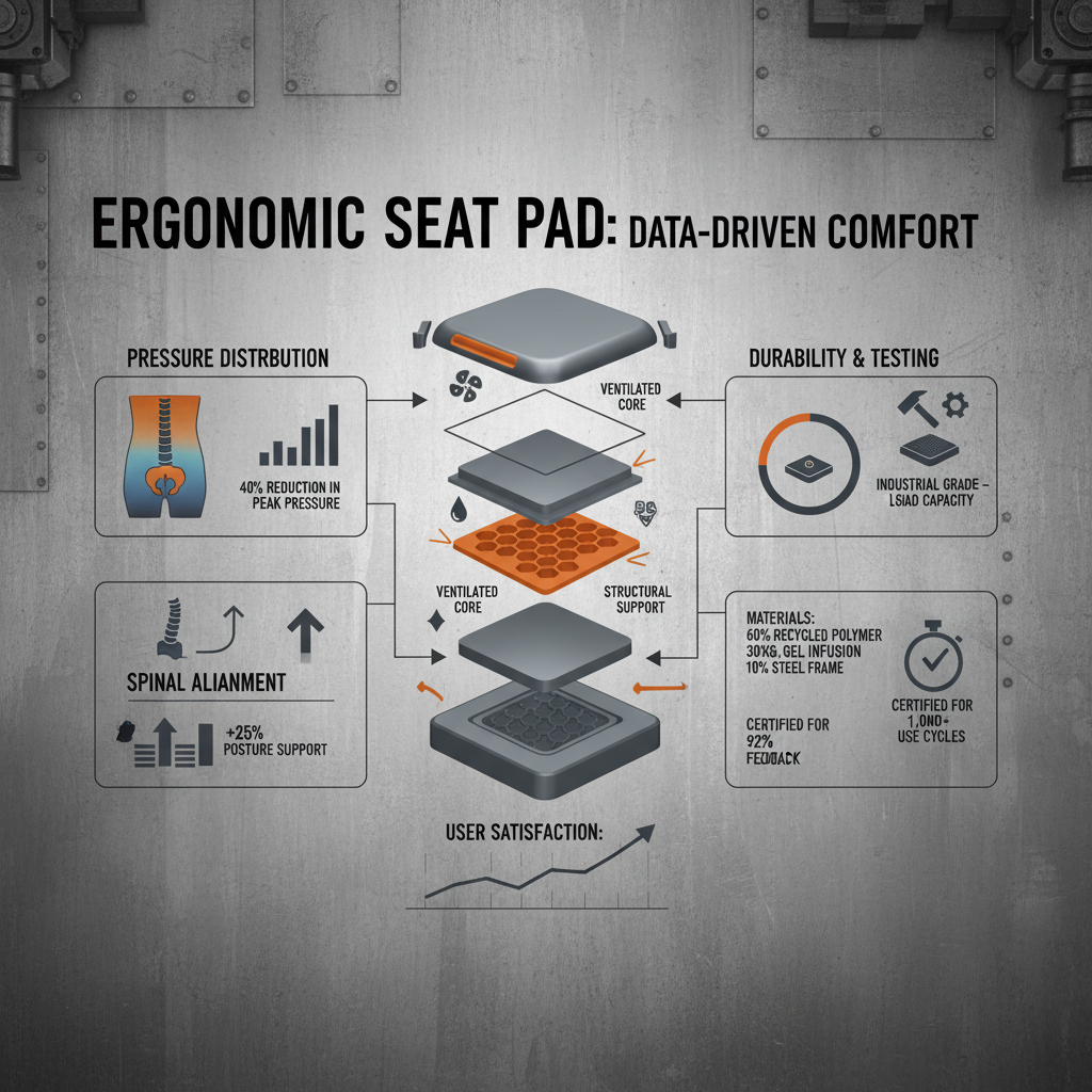 ergonomic seat pad