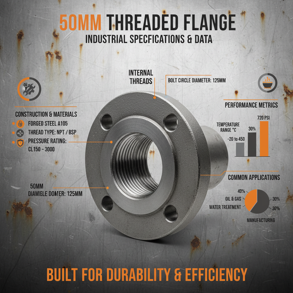 50mm threaded flange