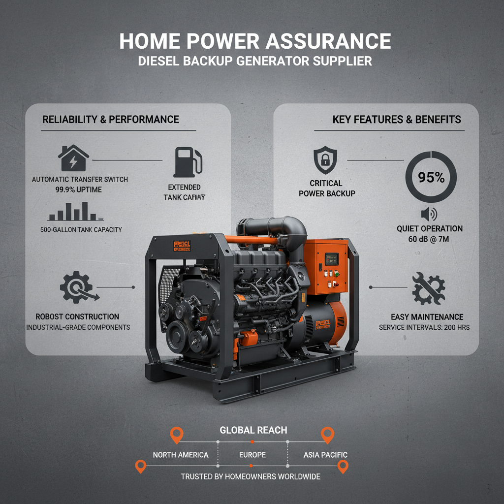 diesel backup generator for house Supplier