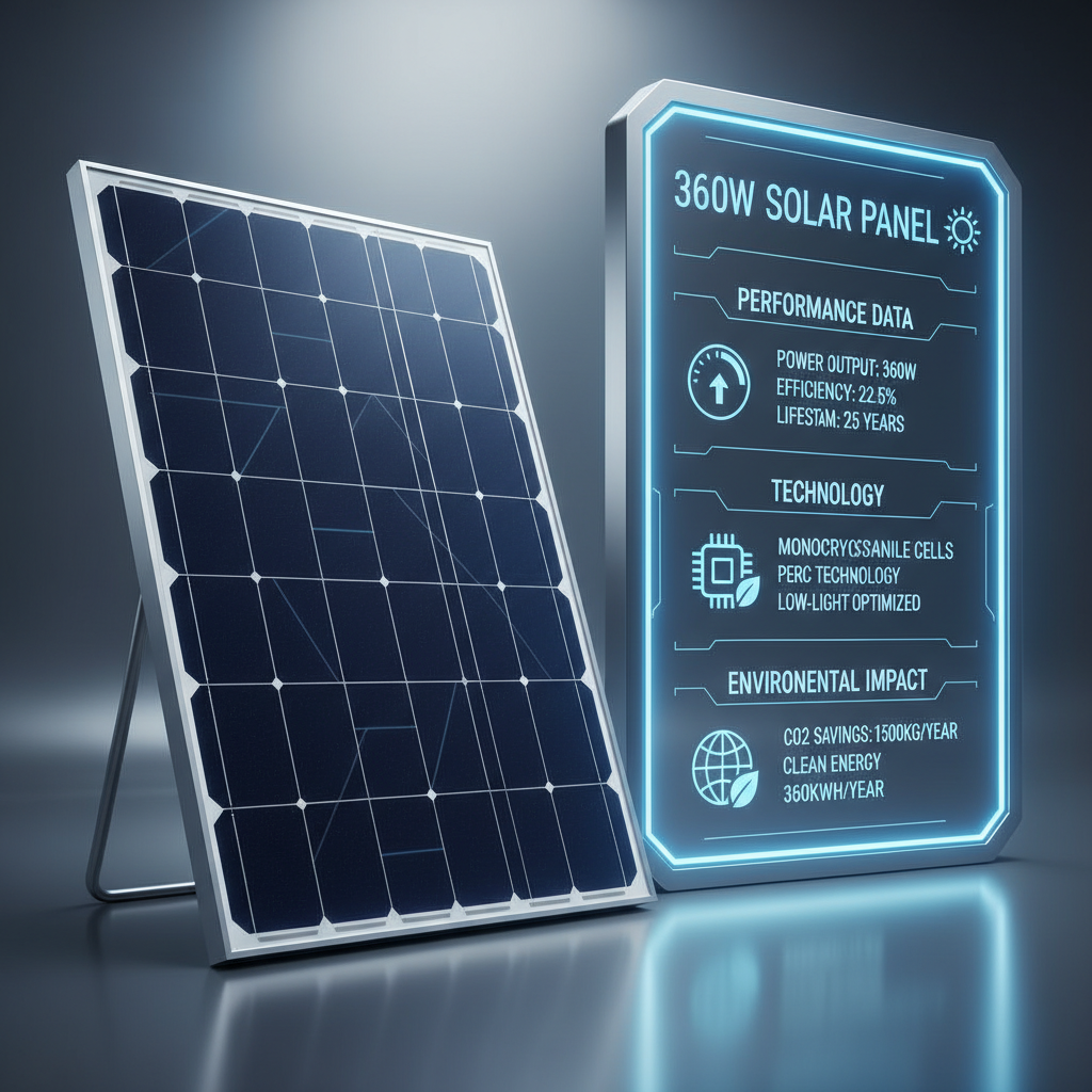360w solar panel