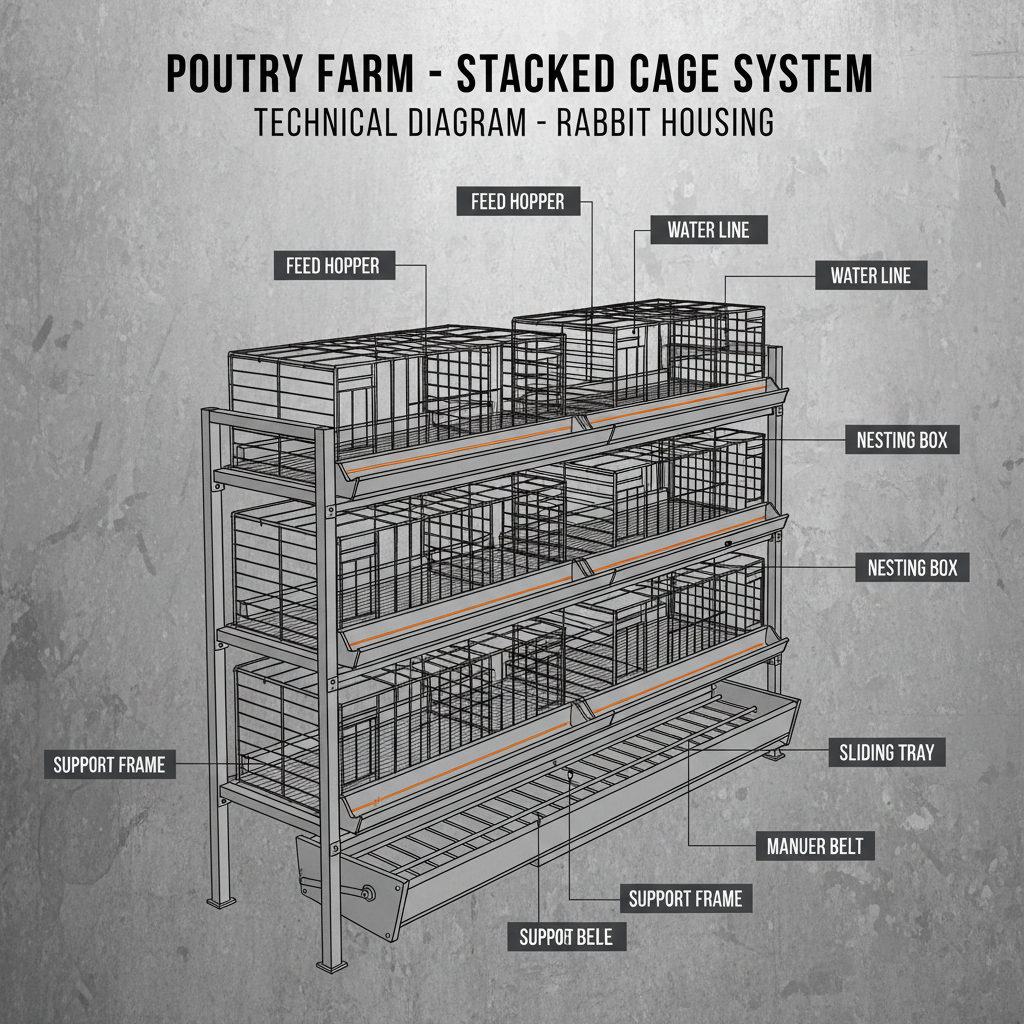 Optimizing Rabbit Farming with Advanced Stacked Rabbit Cages Solutions