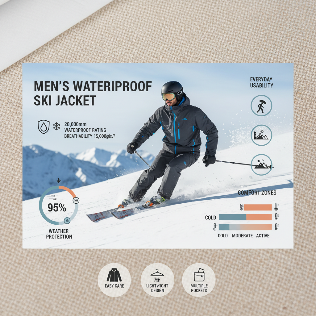 Comprehensive Guide to Mens Waterproof Ski Jackets for Peak Performance