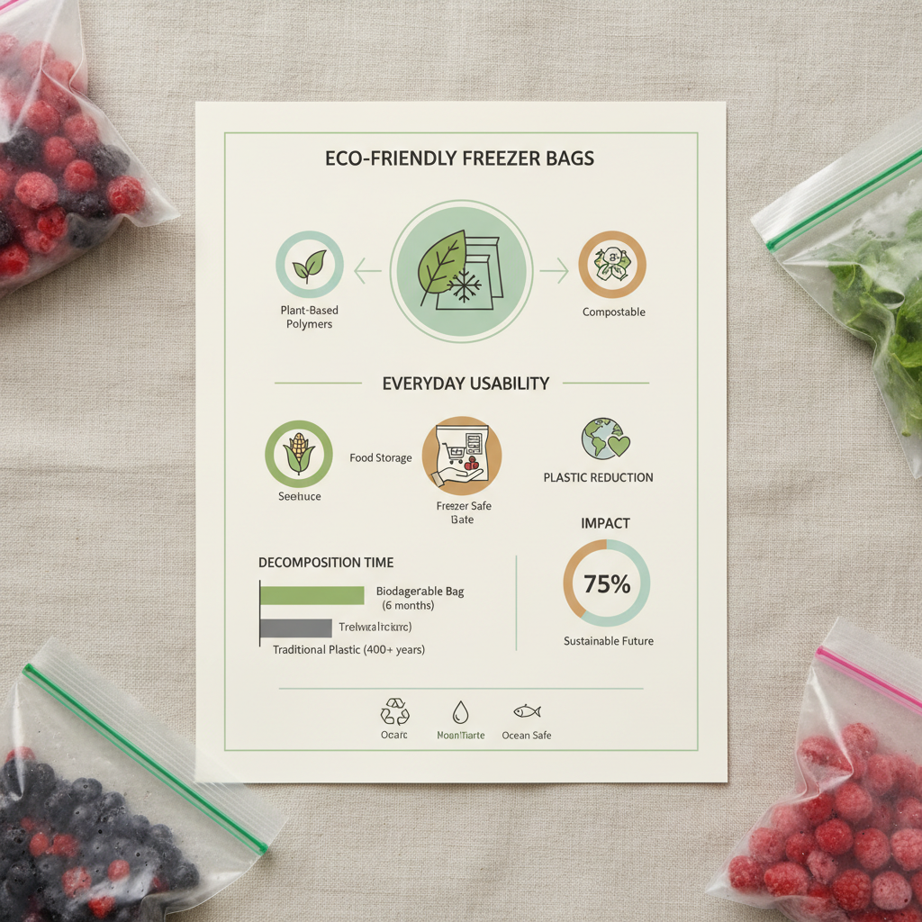 Exploring the Benefits of Biodegradable Freezer Bags for Sustainable Food Storage